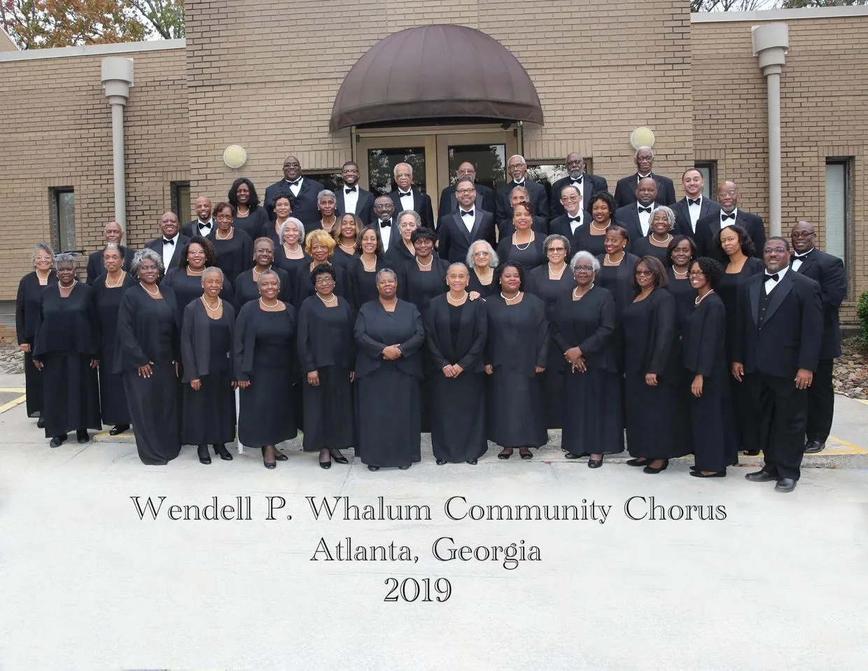 The Wendell P. Whalum Community Chorus, Fall 2019