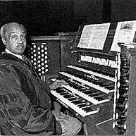 Dr. Wendell P. Whalum at the organ